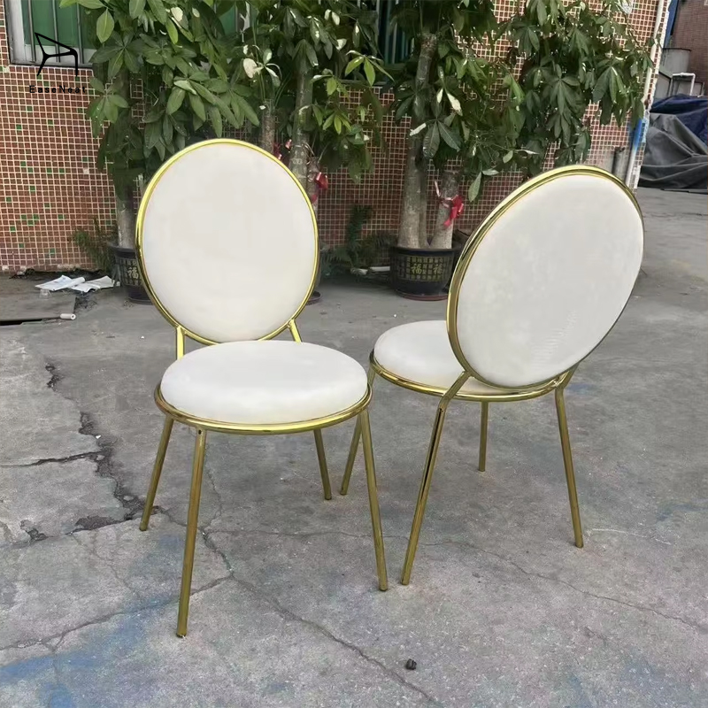 Dining Chair,Velvet Dining Chairs,Velvet Upholstered Dining Chairs Wholesale Modern European Style With Velvet Round Back Wedding Event Hotel Dining Chair