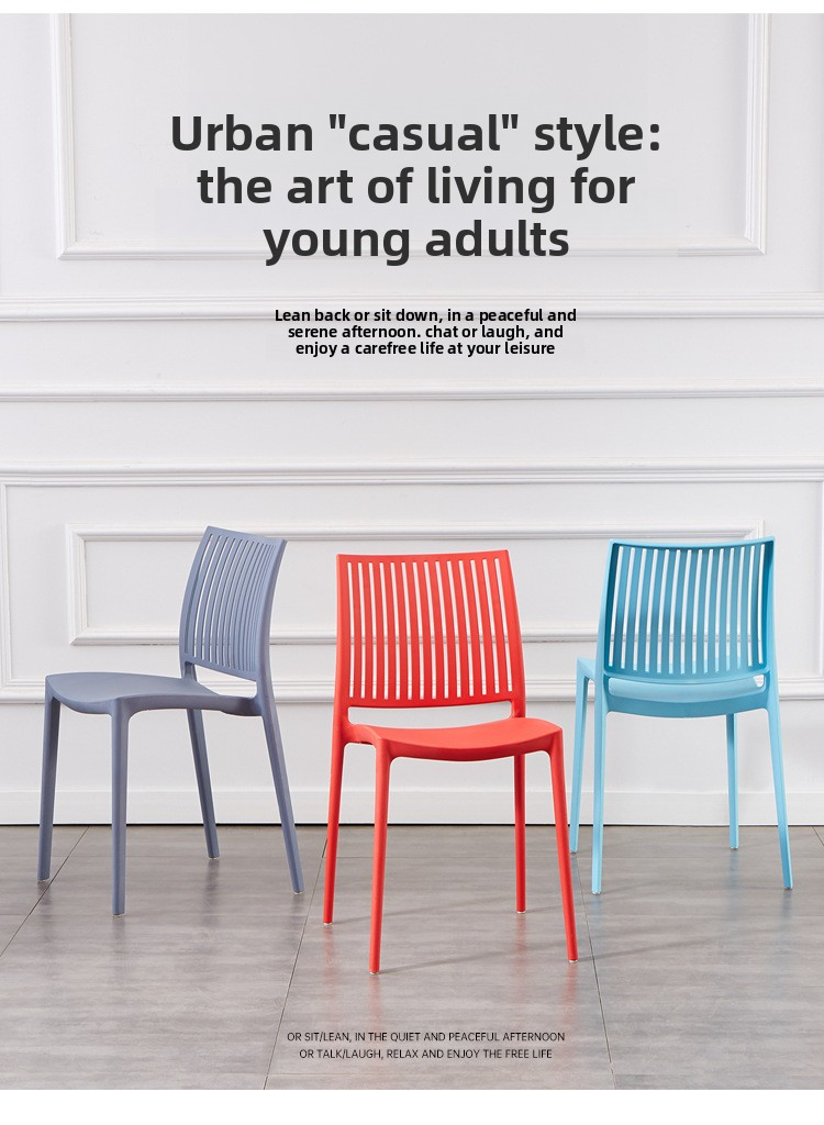 Dining Chairs,Modern Dining Chairs,Cheap Dining Chairs EaseNeat Colorful Portable and Durable Plastic Dining Chairs with Backrest and Stackable Feature