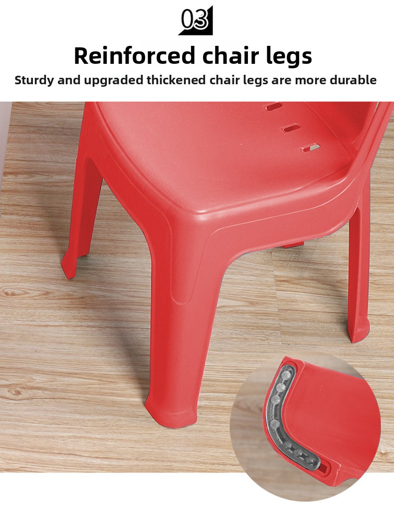 Plastic Chair,Blue Plastic Chairs,Hard Plastic Chairs A thickened back design provides enhanced strength and comfort