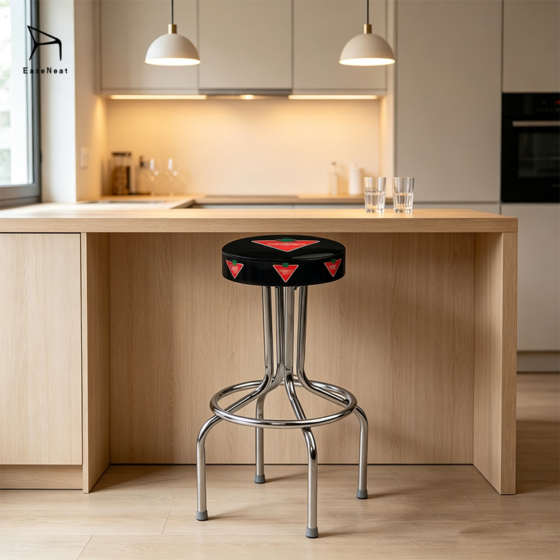 Bar Stools,Leather Counter Height Bar Stools,Custom Bar Stools Manufacturer 360 Degree Rotating Bar Stools Commercial Metal Frame for Cafe Kitchen