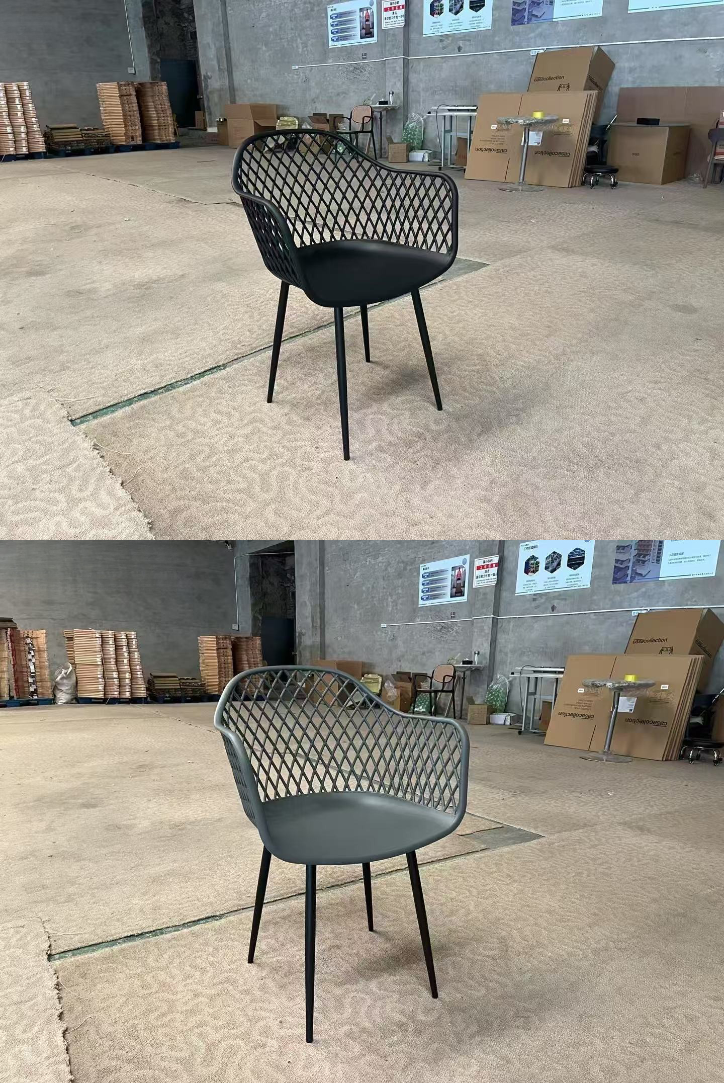 Plastic Dining Chairs,White Plastic Dining Chairs,Plastic Outdoor Dining Chairs EaseNeat Luxury Hollow Back Plastic Dining Chair for Bar Cafe Restaurant Commercial Use