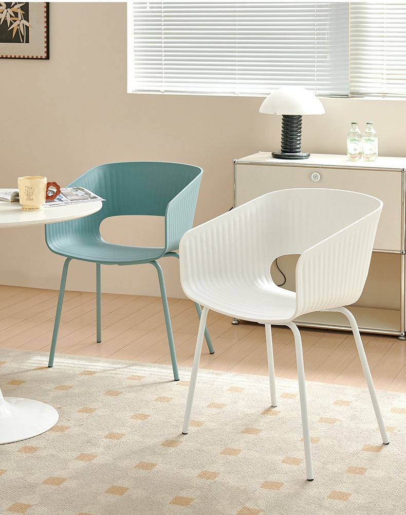 Coffee Chairs , Plastic Coffee Chairs , Nordic Plastic Coffee ChairsModern Minimalist Plastic Coffee Chair Nordic Style Waterproof Easy Clean For Bistro Kitchen Counter
