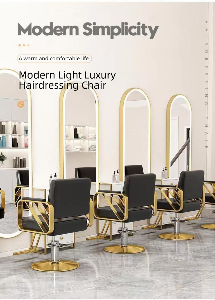 Barber Chair,Black Barber Chair,Barber Chairs Wholesale Supplier Luxury Barber Chair Lift Reclining Beauty Stool Professional Hairdressing Salon Furniture