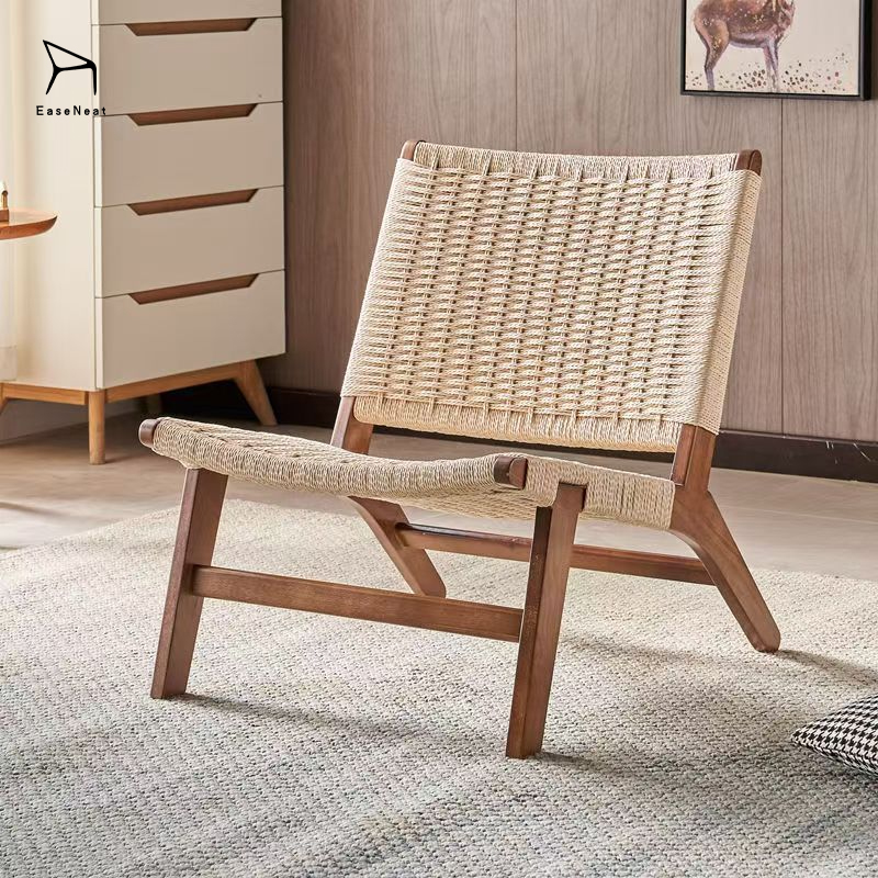 Solid Wood Dining Chair,Solid Wood Table and Chairs,All Wood Dining Chairs Manufacturer Handwoven Living Room Chair In Mid Century Style for Coastal Restaurant and Hotel