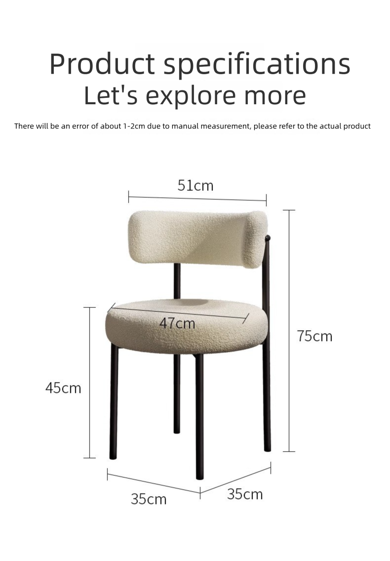 Woolen Blend Cloth Chairs,Living Room Chairs,Hotel Dining Chairs Wholesale Luxury Dining Chairs Woolen Blend Cloth Metal Leg Cushioned Back Living Room Hotel Restaurant Coffee Shop Furniture