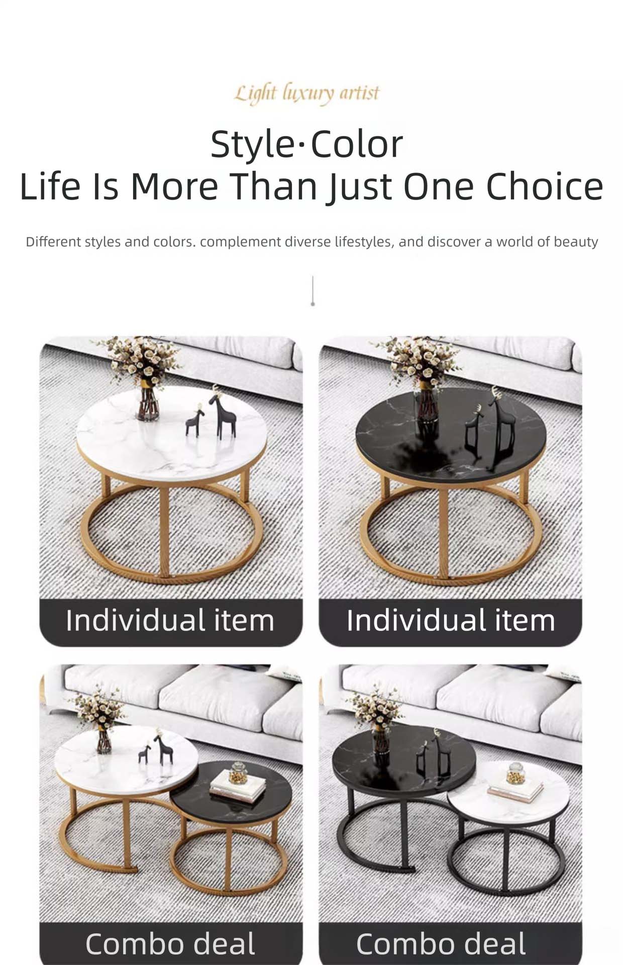Coffee Table,Modern Coffee Table Sets,Root Coffee Table Supplier Luxury Marble Dining Table With Curved Stainless Steel Legs for Living Room