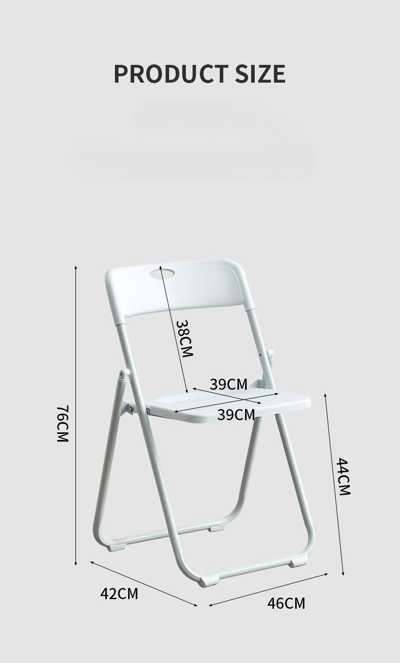 Modern Metal Outdoor Foldable Chairs Lightweight Contemporary Farmhouse Design for Dining Home Furniture-Wholesale Plastic,Exhibition Chair , Folding Exhibition Chair , Thickened Folding Exhibition Chair