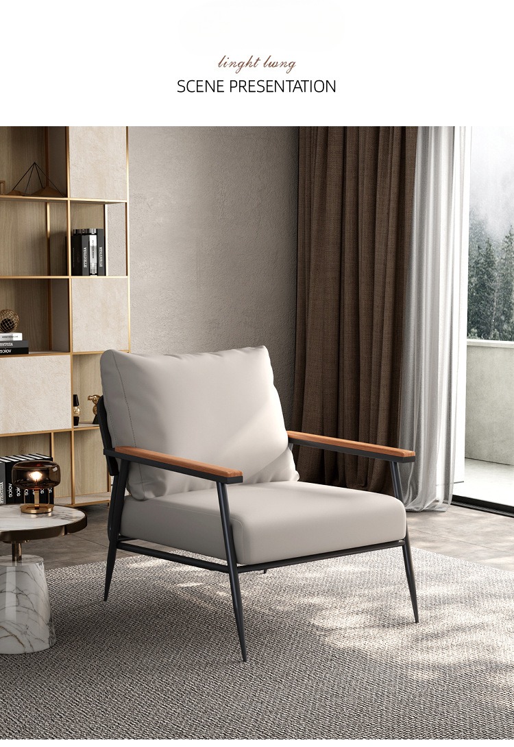 Sofa Chair , Single Sofa Chair , Nordic Minimalist Single Sofa Chair,Off White Gray Orange Green Black Nordic Sofa Chair For Home Commercial Space