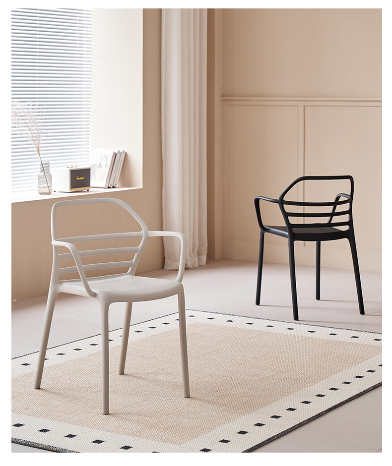 Modern Plastic Stackable Dining Chair for Hotel and Outdoor Use Eco-Friendly and Durable Home Furniture,Plastic Dining Chair , Light Grey Plastic Dining Chair , Backrest Light Grey Plastic Dining Chair