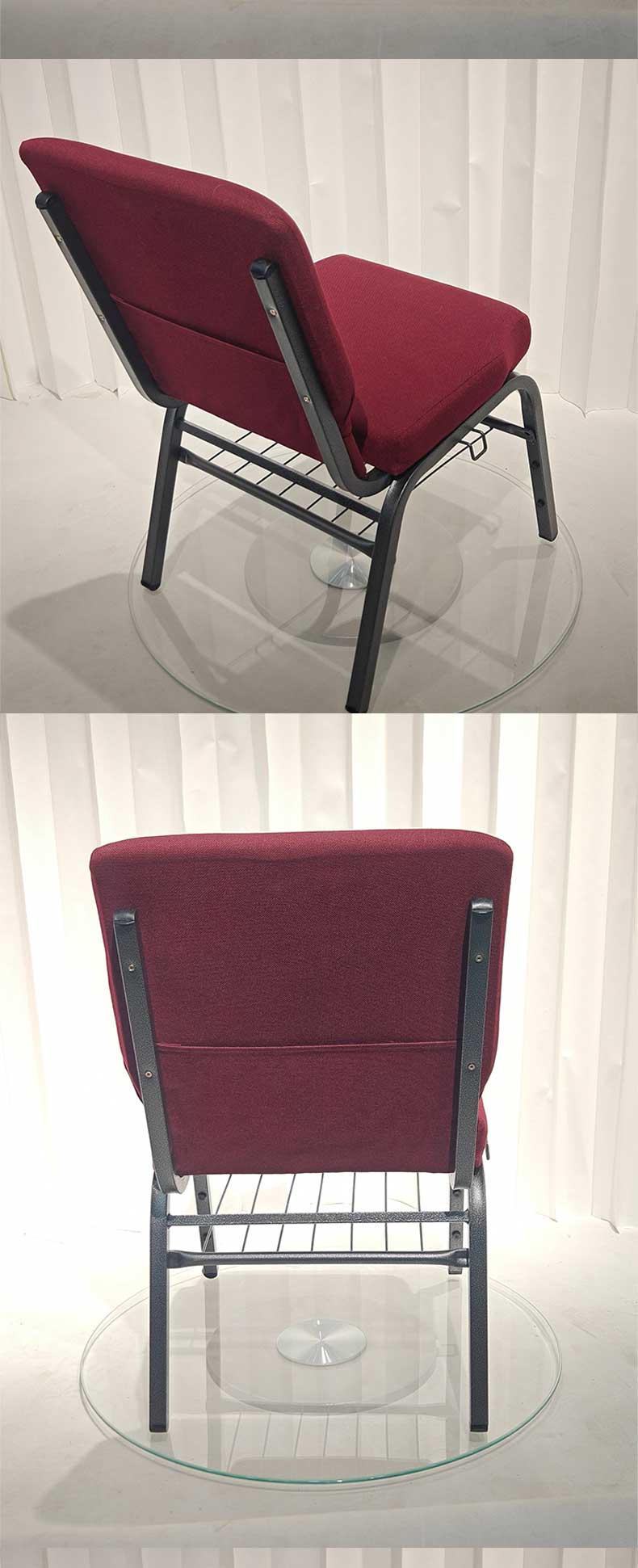 Church Chair,Cheap Church Chairs,Used Church Chairs Supplier Cheap Quality Church Chairs Bookshelf Metal Frame Stackable Thicken Fabric Upholstered Theatre Auditorium Meeting Room