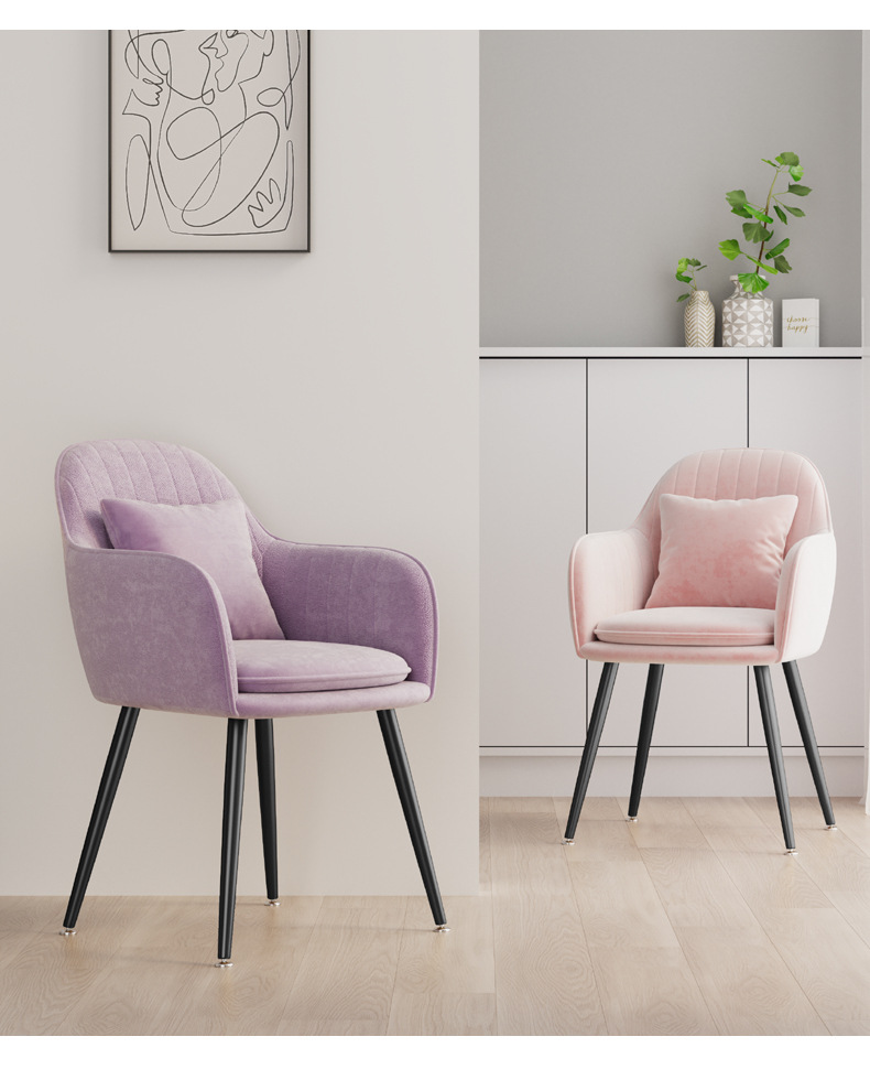 Makeup Chair , Modern Makeup Chair , Simple Modern Makeup Chair,Nordic Style Makeup Chair Comfortable Sponge Seat For Bedroom Dressing Area