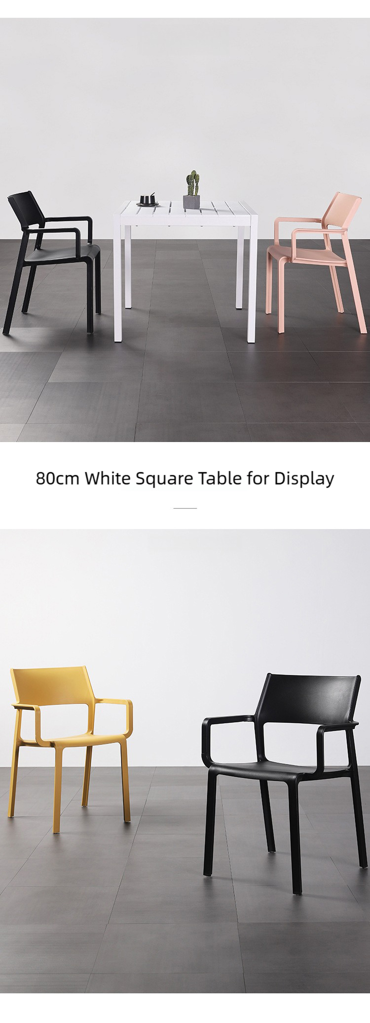 Plastic Dining Chair,Modern Plastic Dining Chairs,Plastic Dining Chairs Set of 4 Supplier Thickened Plastic Dining Chair With Backrest for Home and Restaurant Use