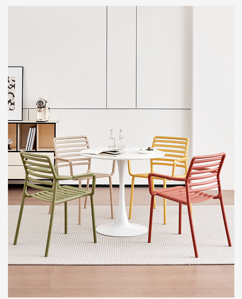 Plastic Dining Chair,Modern Plastic Dining Chairs,Plastic Dining Chairs Set of 4 Wholesale Modern Stackable Yellow Plastic Dining Chair With Armrest for Outdoor Use