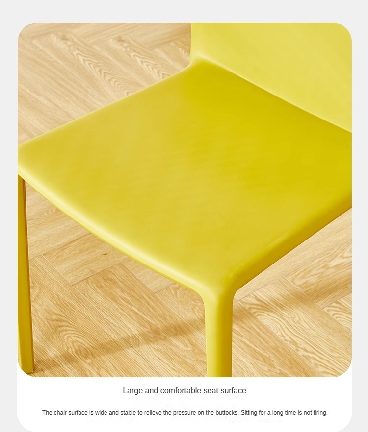 The stackable design allows for efficient space-saving storage when not in use, perfect for venues with limited space.Makeup Chairs , Plastic Makeup Chairs , Home Plastic Makeup Chairs