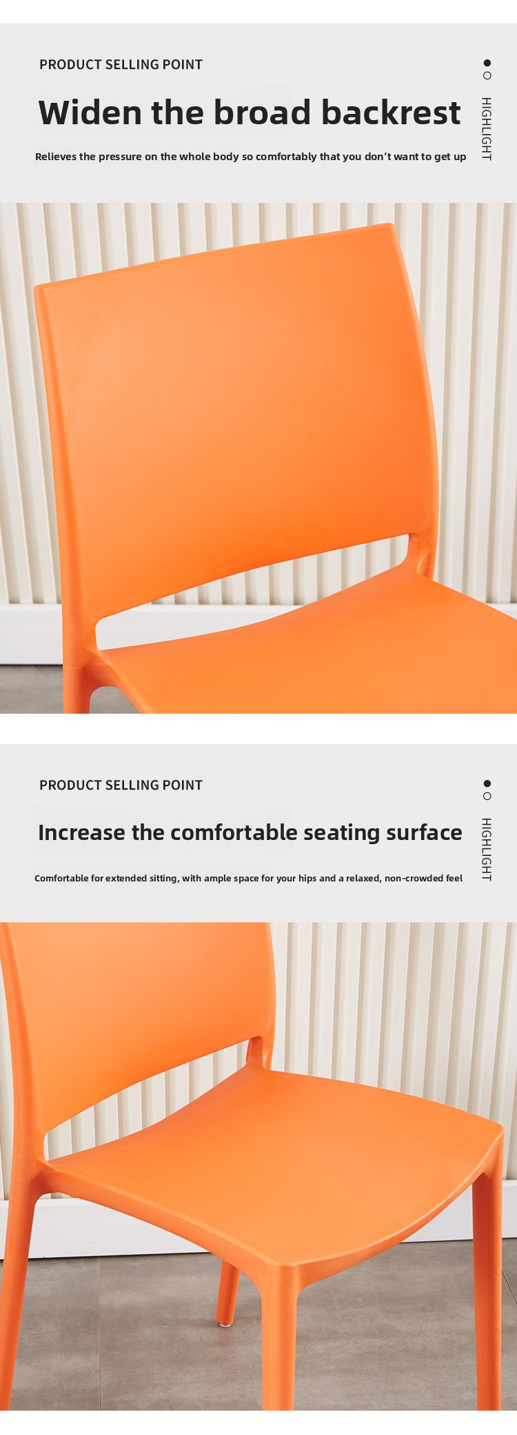 Plastic Dining Chairs,White Plastic Dining Chairs,Plastic Outdoor Dining Chairs EaseNeat Factory Wholesale Stackable Polypropylene Dining Chairs for Living Room Hotel Commercial