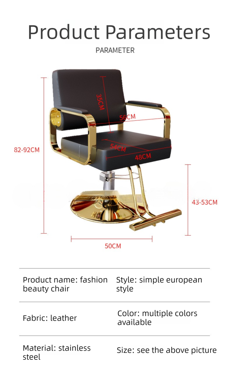 Barber Chair,Black Barber Chair,Barber Chairs Wholesale Supplier Heavy Duty Barber Chair Leather Metal Frame for Beauty Parlor Home Use