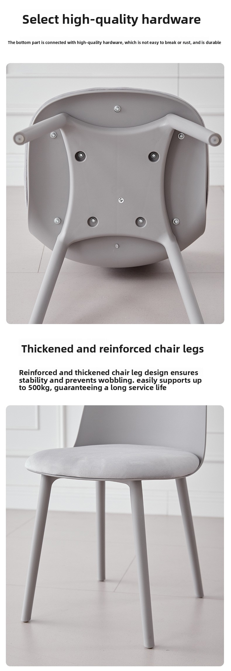 Plastic Dining Chair,Plastic Chairs for Kitchen,Velvet Upholstered Dining Chairs Supplier Modern Colorful Portable With Soft Cushion Plastic Dining Chair For Apartment