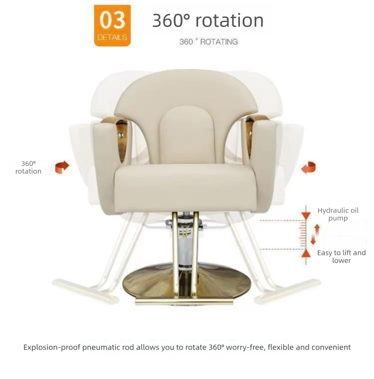 Barber Chair,Black Barber Chair,Barber Chairs Wholesale EaseNeat Ergonomic Reclining Barber Chair 360 Swivel Hydraulic Height Adjustable for Beauty Salon