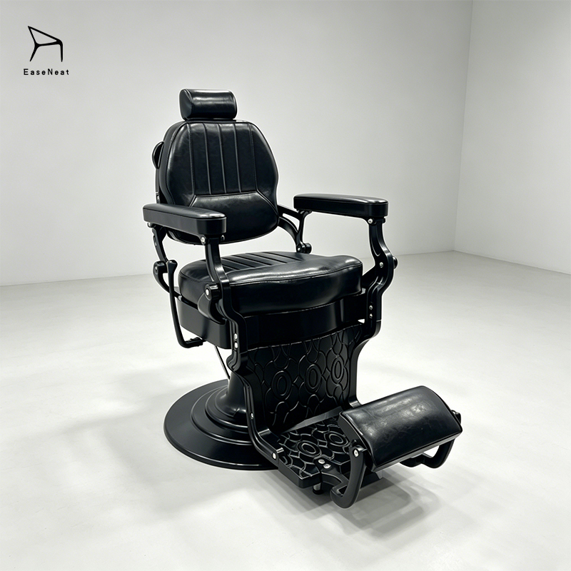 Barber Chair,Black Barber Chair,Barber Chairs Wholesale Wholesale Factory Vintage Reclining Barber Chair Hydraulic Pump for Salon Hotel Barber Shop