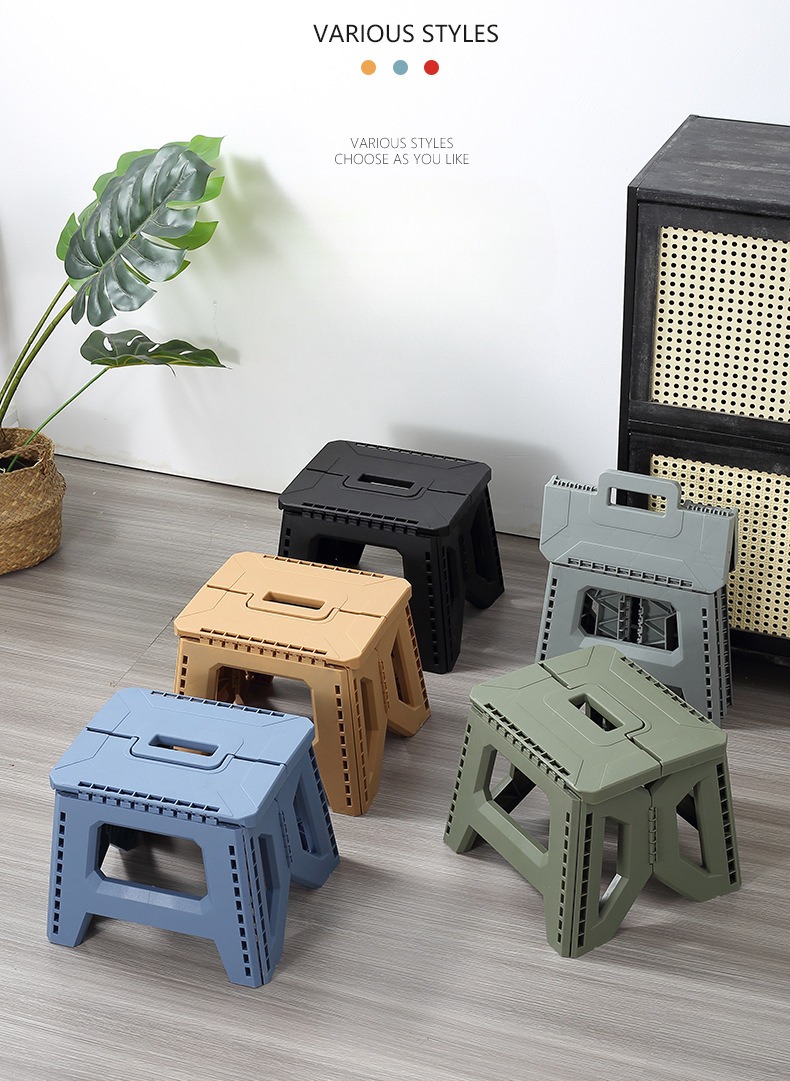 Foldable Stool for Kids, Plastic Foldable Stool for Kids, Portable Plastic Foldable Stool for Kids,Modern Plastic Kids' Furniture Sets with Portable Stool for Bedroom School Apartment or Workshop Use for Outdoor Camping