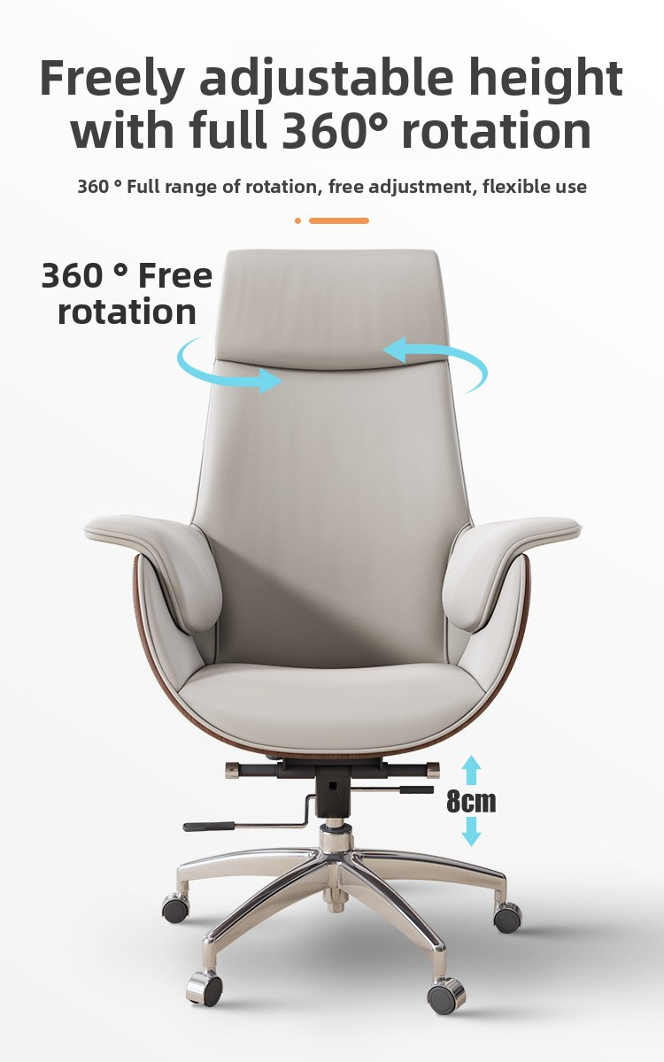 Leather Office Chair,Grey Leather Office Chair,Modern Leather Office Chair Supplier Chairs for Living Room Conference Chairs Furnitures Leather Office Chairs