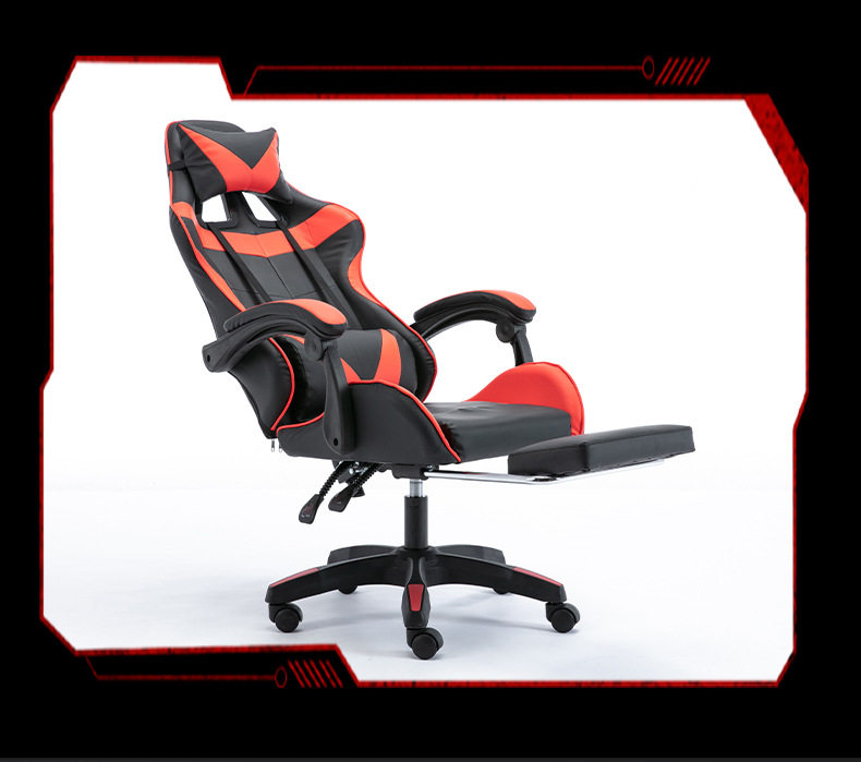 Gaming Chair,Wide Gaming Chair,Tall Gaming Chair Wholesale Ergonomic Leather Gaming Chair with Retractable Footrest Height Adjustable