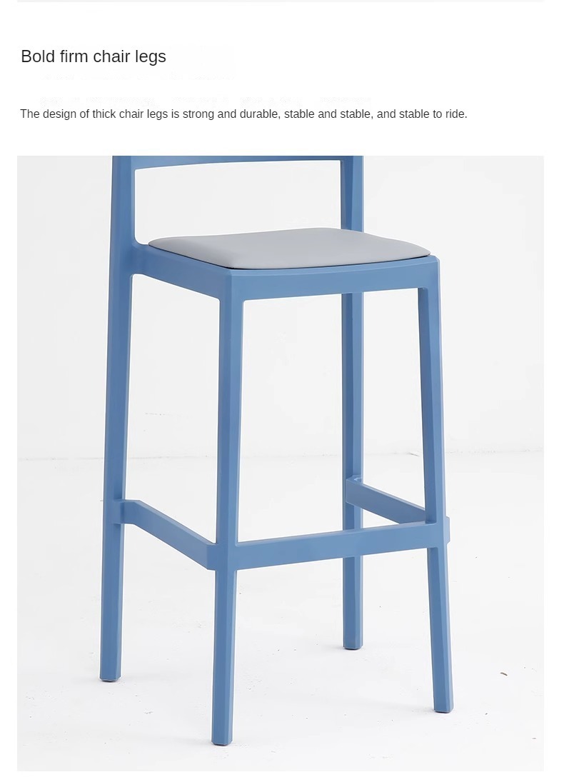 Wholesale Cheap bar Stool Stacked with Colorful Light Restaurant Hotel Cafe Outdoor Garden Suitable for Modern Northern Europe,White Counter Stools , Cheap White Counter Stools , Cheap White Counter Stools With Backs