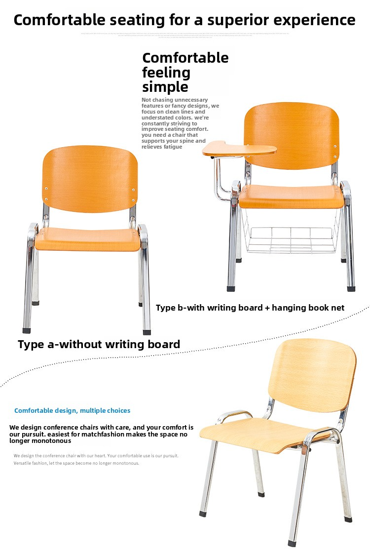 Student Desk and Chair,Classroom Chairs with Desk,Student Table and Chair Set Supplier Solid Wood Student Desk and Chair Metal Frame Writing Board Book Net Multifunctional Office Classroom Meeting Modern