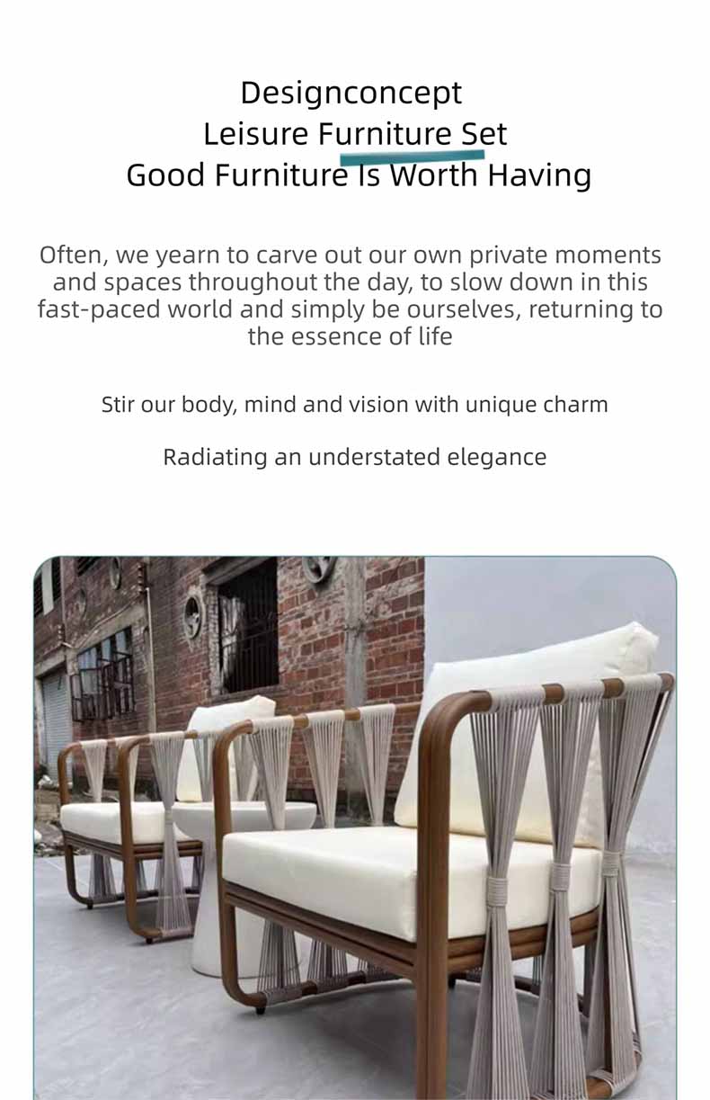 Single Sofa,Garden Chairs and Sofas,Sofa With Coffee Table Wholesale Aluminum Rattan Outdoor Garden Chair And Sofa Set All Weather for Courtyard Terrace Sofa