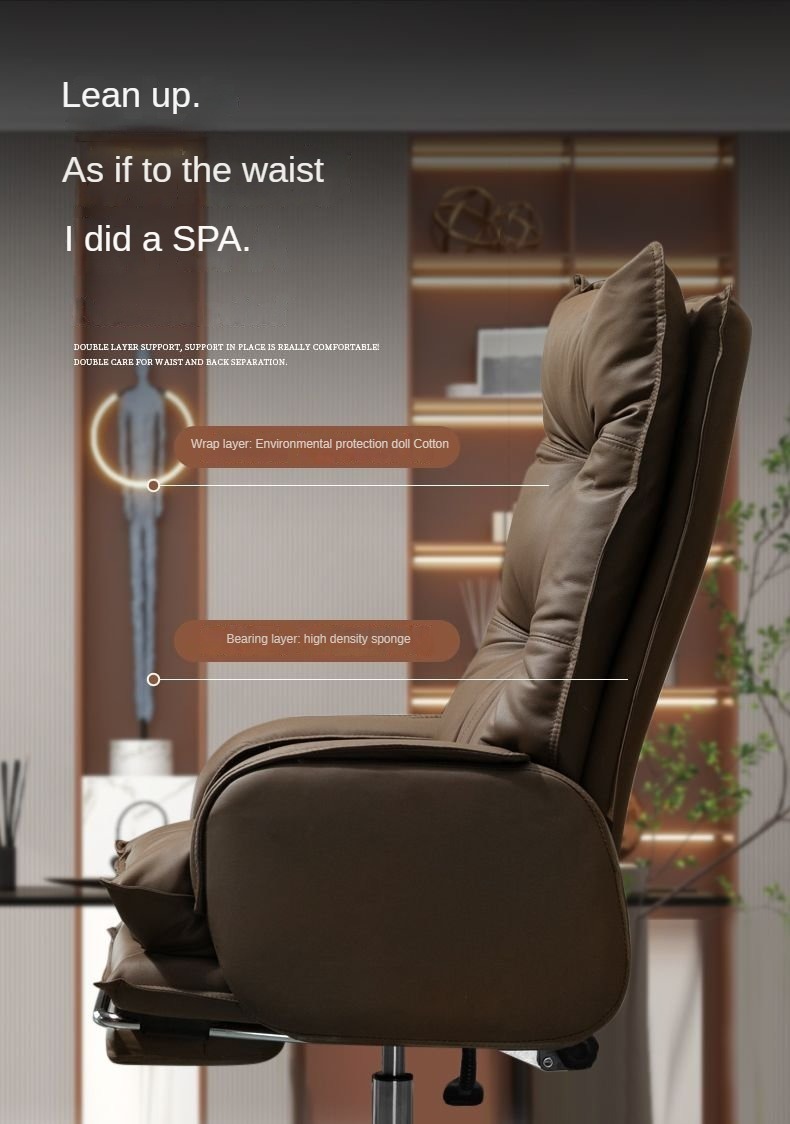 Boss Chair , Rotating Boss Chair , Lifting Rotating Boss Chair,Luxury Lift Rotate Boss Chair Leather High Back For Bedroom Outdoor Children Room