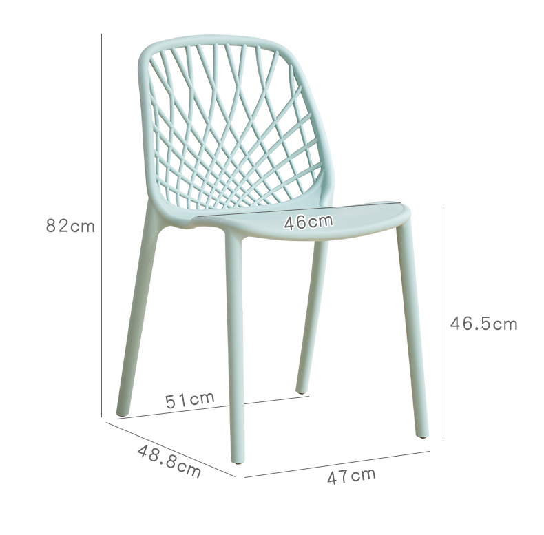 EaseNeat Modern Simple Design Color Stackable Plastic Dining Chairs for Restaurant Kitchen Cafe Hotel Family,Cheap Dining Chairs , Home Use Cheap Dining Chairs , Modern Home Use Cheap Dining Chairs