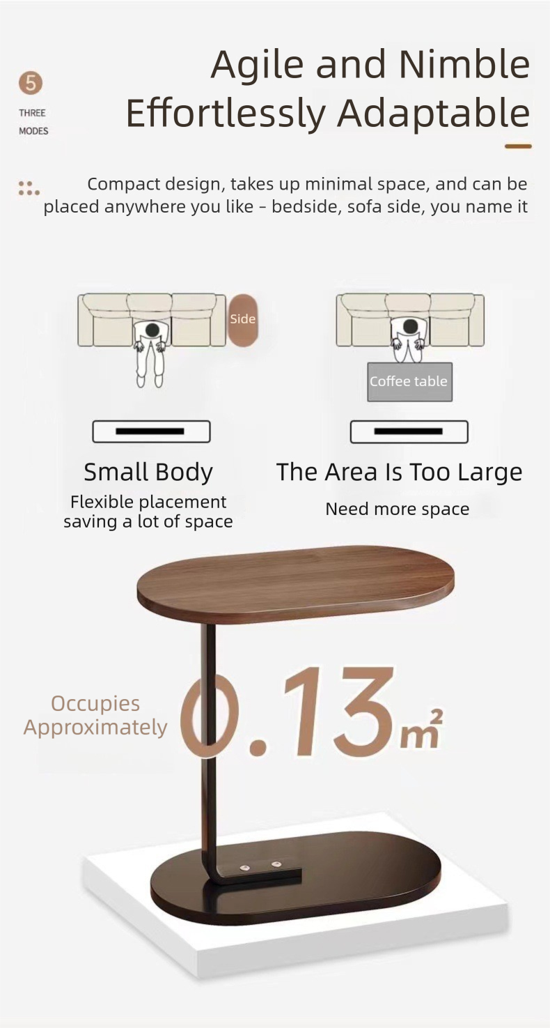 Coffee Table,Modern Coffee Table Sets,Root Coffee Table Supplier Walnut Color Rotating Bedside Table Adjustable Height for Living Room and Bedroom