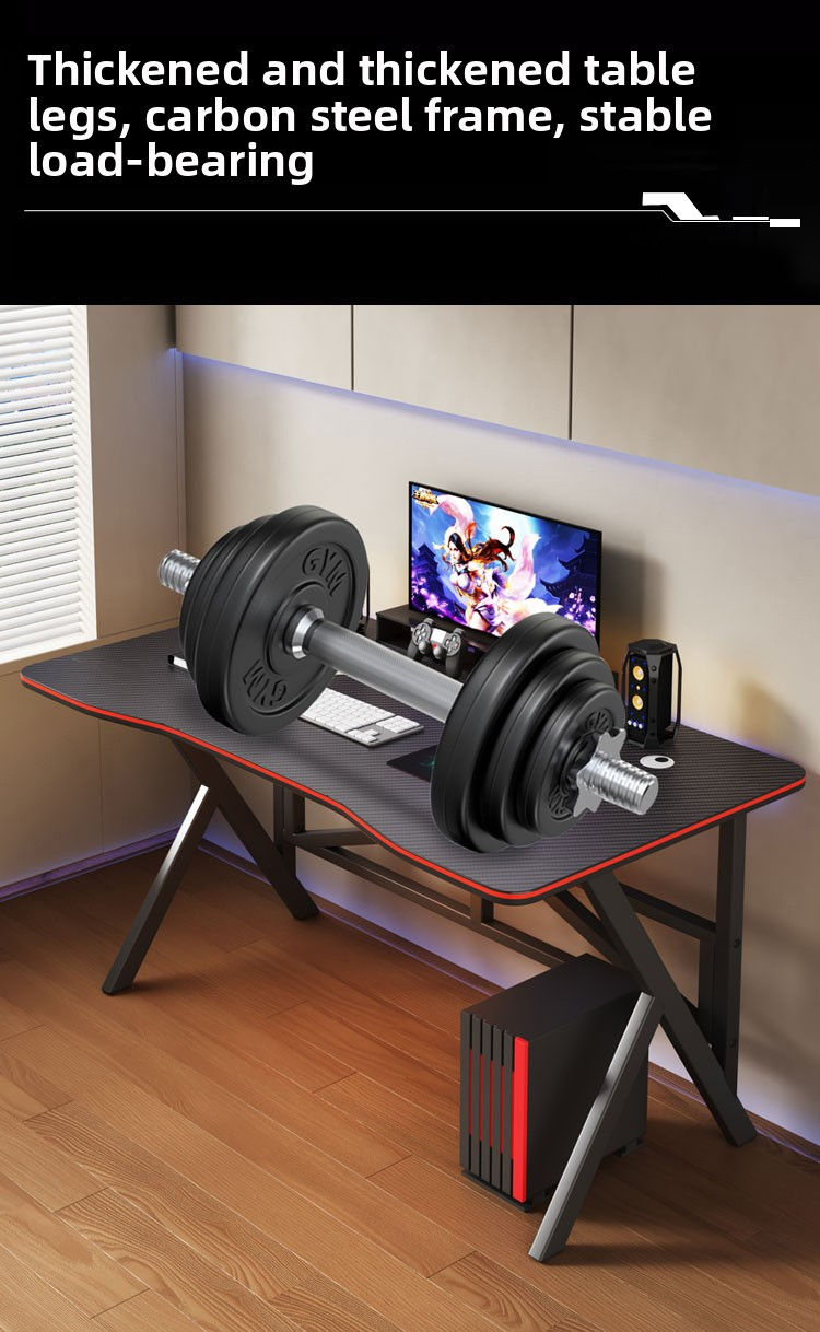 Gaming Table,E-sports Table,Modern Gaming Table EaseNeat Hot Selling Cheap Black Computer Games Office Learning E-sports Table Simple Durable Bedroom Living Room for the Latest
