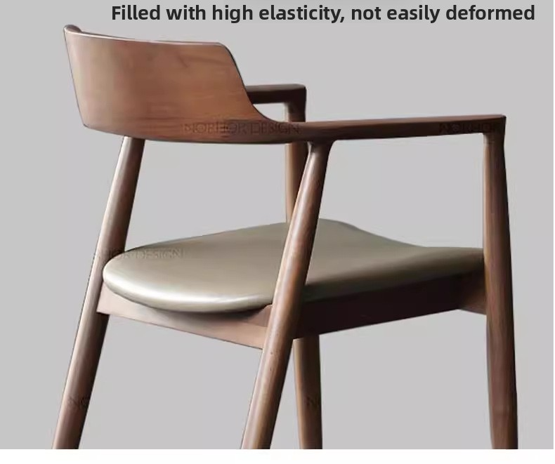 Wood Dining Chairs,Natural Wood Dining Chairs,Grey Wood Dining Chairs Wholesale Modern Minimalist Style Coffee Shop Furniture Solid Wood Dining Chairs Kitchen Dining Room with Leather Seats