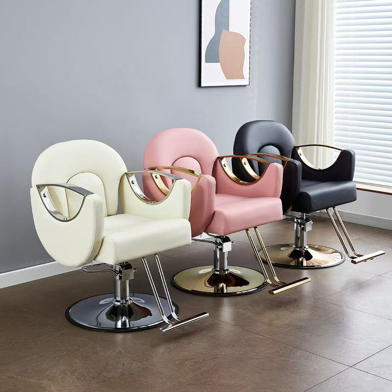 Barber Chair,Black Barber Chair,Barber Chairs Wholesale Supplier Black Leather Ergonomic Barber Chair 360 Swivel Height Adjustable for Hair Salon