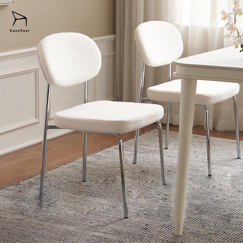 Manufacturer Stackable Style Dining Chairs Dining Velvet Chair Modern White Nordic Living Room Chair