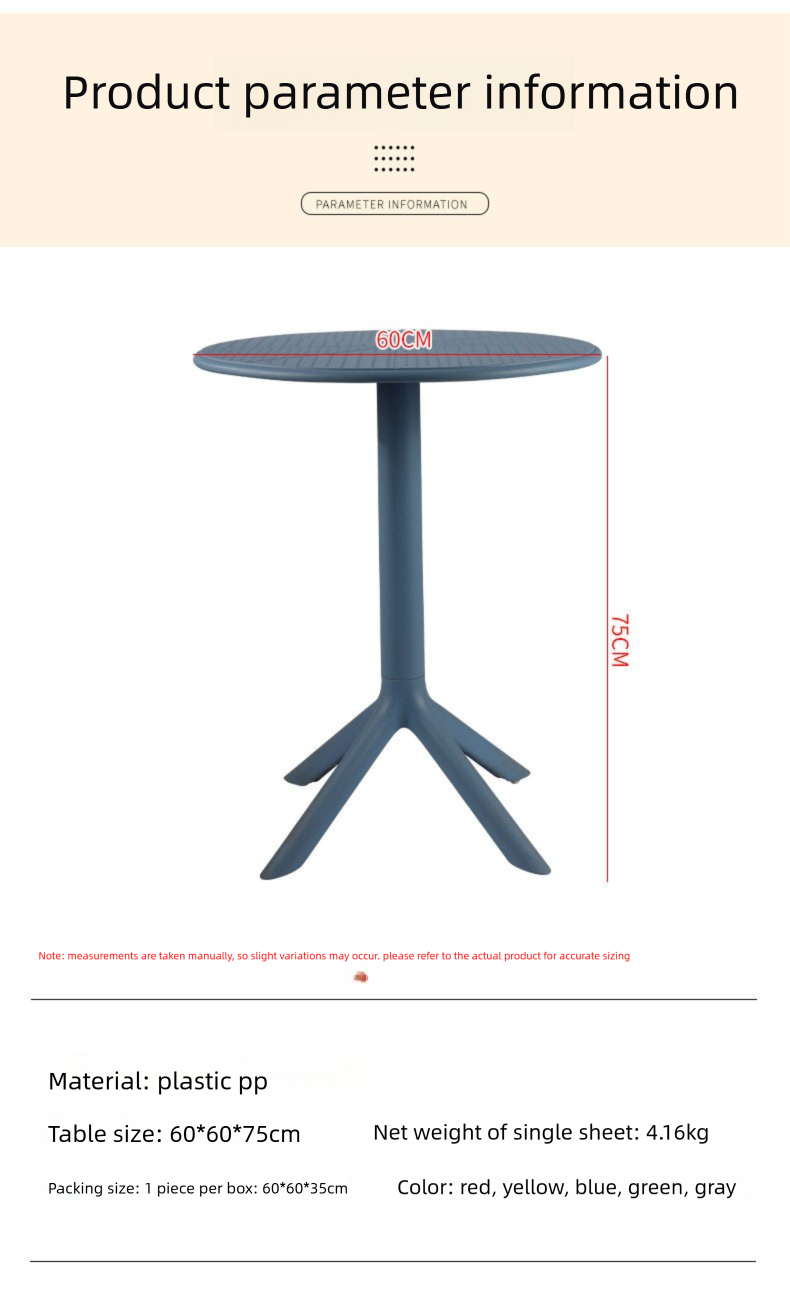 Plastic Table,Plastic Tables for Sale,Round Plastic Tables Wholesale Modern New Design Round Plastic Table Coffee Table Restaurant bar Garden Outdoor Activities Coffee Shop Durable Cheap