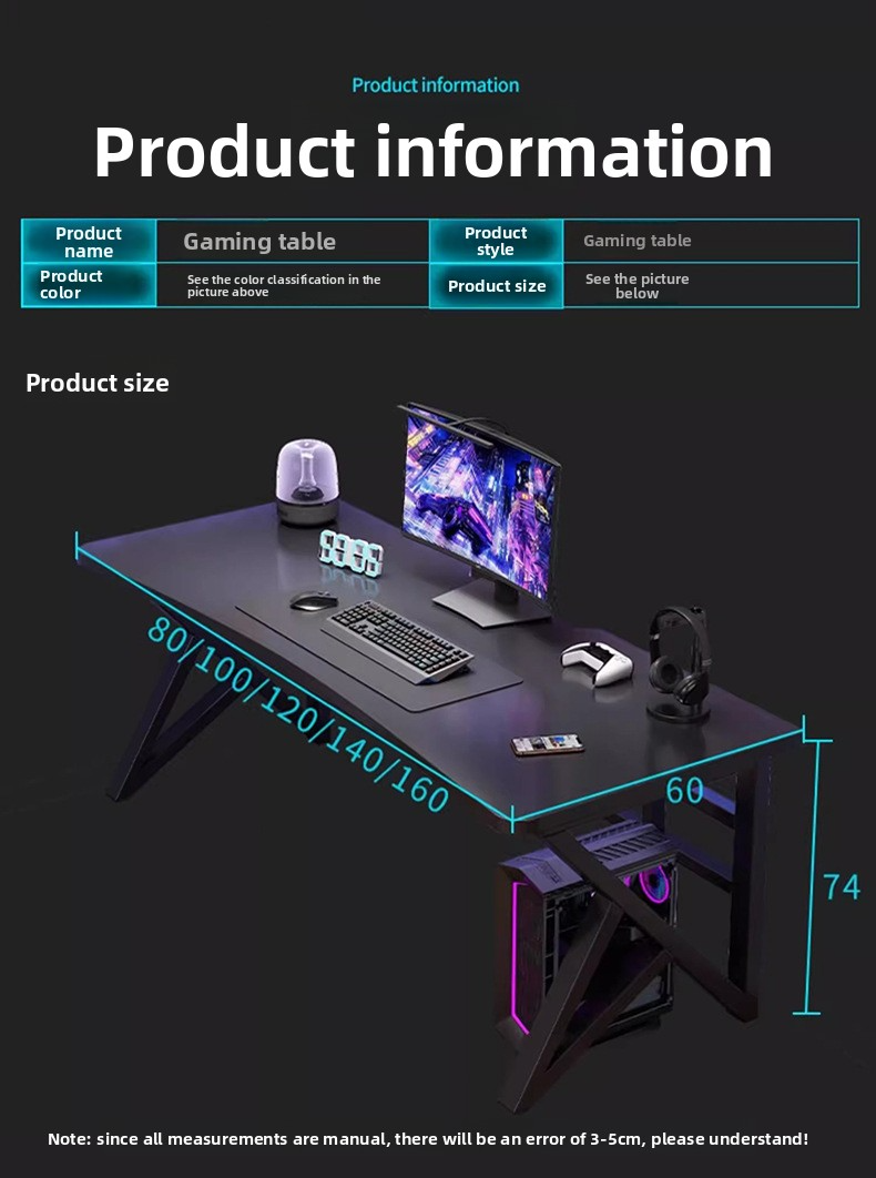 Gaming Table,Modern Game Table,Multi Game Table for Adults Wholesale Black Carbon Fiber Desktop Is Ergonomic Portable Gaming Table for Home Study