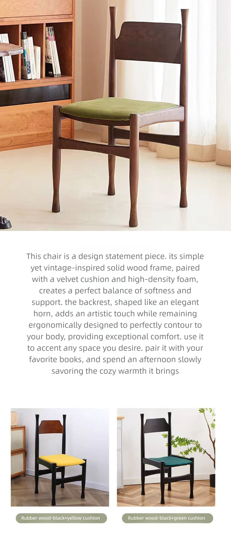 Solid Wood Dining Chair,Black Wood Kitchen Chairs,Light Wood Dining Set Supplier French Solid Wood Dining Chair With Fabric Upholstery for Home Restaurant Use