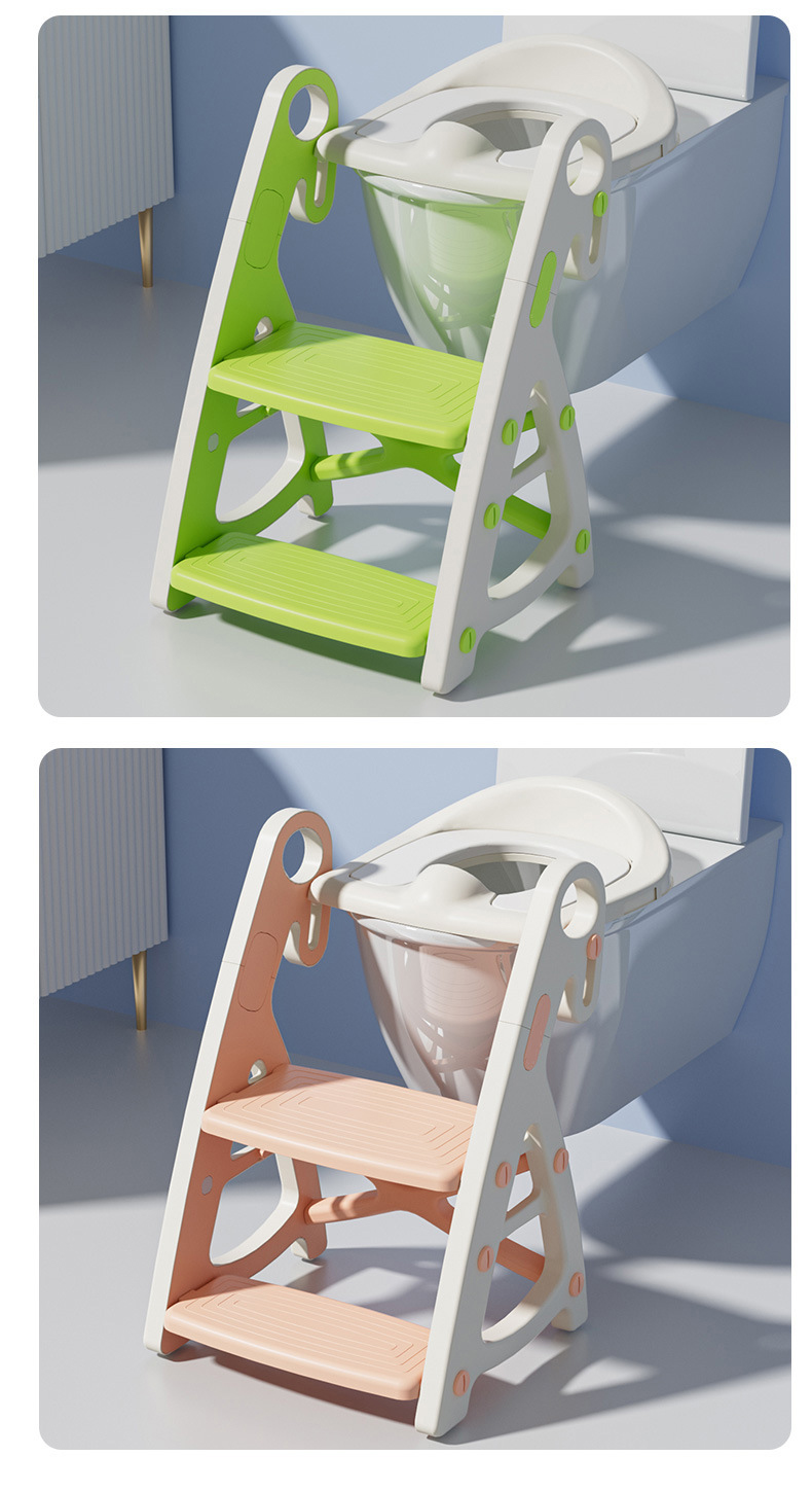 Toilet Ladder Baby,Potty Ladder,Plastic Potty Training Seat EaseNeat Manufacturers of Children Folding Bedpan Training Toilet Seat with Ladder Plastic Baby Toilet Ladder Baby Furniture