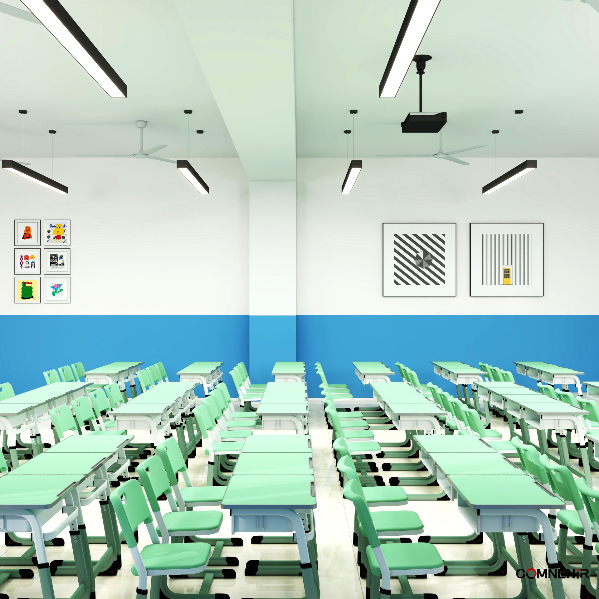 School Desks and Chairs,Student Desks and Chairs,Table and Chair Combination EaseNeat Modern Metal School Supplies Furniture Chairs Adjustable Height Children's School Sets Tables and Chairs Living Room