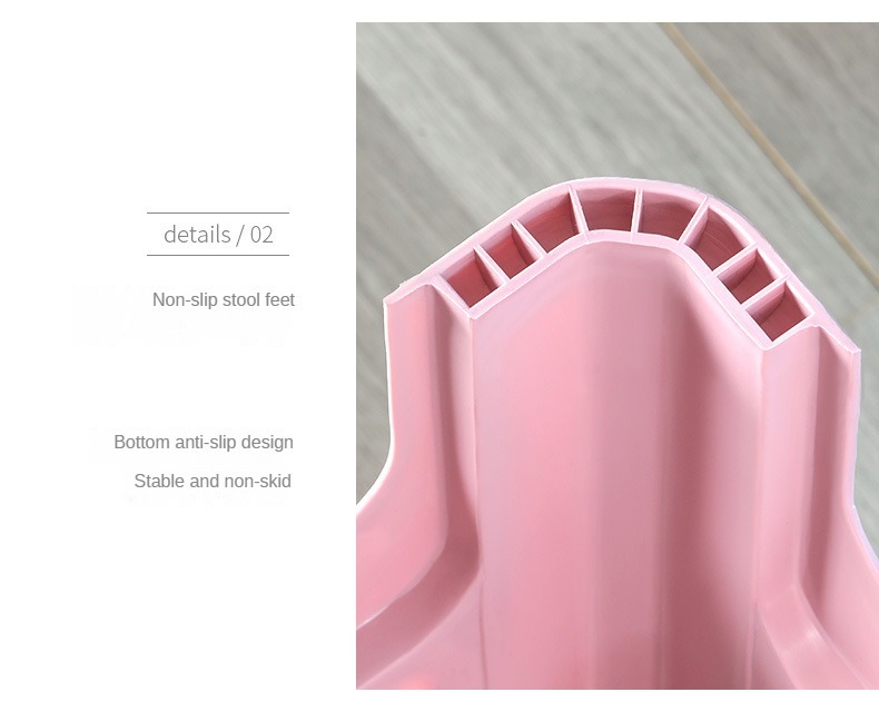 plastic sitting stool,plastic chair and stool,chair stool plastic,Factory Direct Sale Cheap Durable Plastic Stool Thicken Stacked Portable Living Room Outdoor Courtyard Bedroom Family Furniture