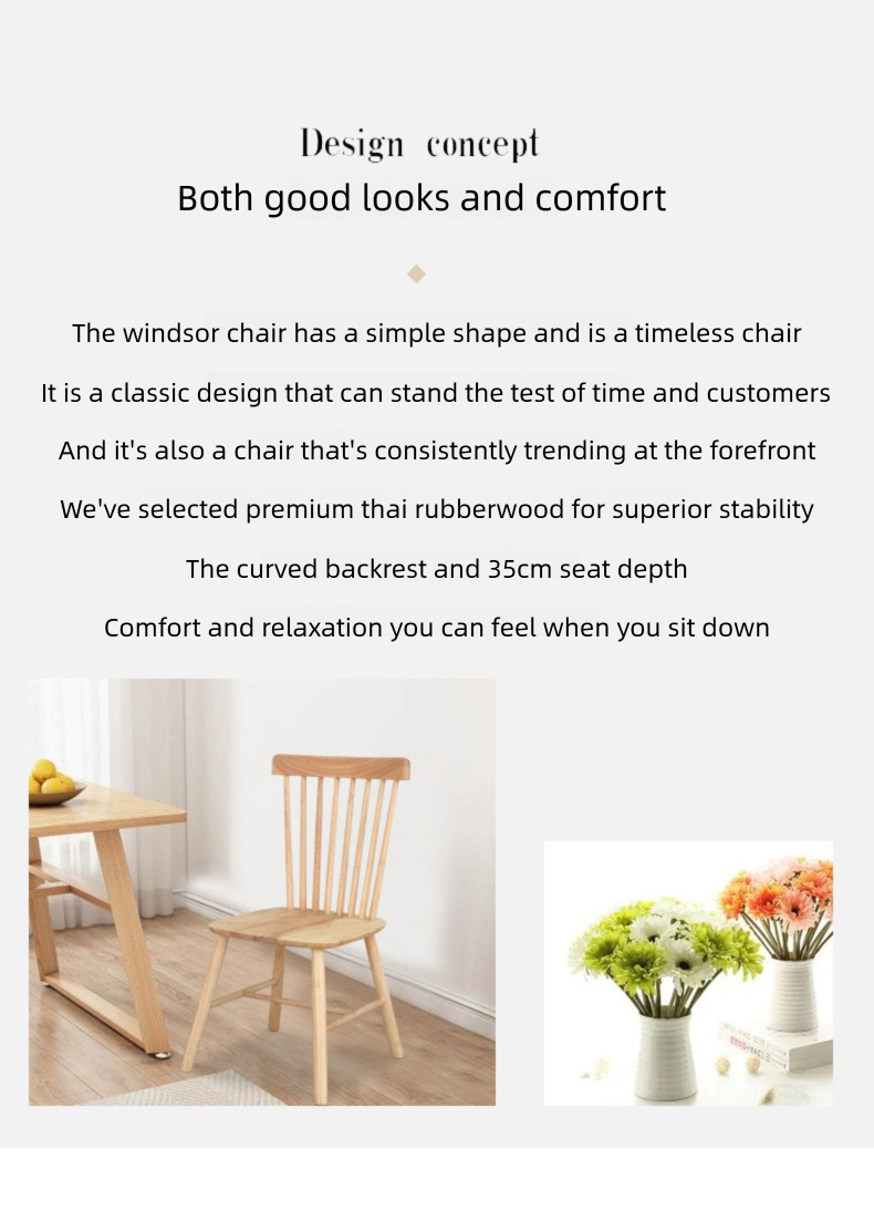 Solid Wood Dining Chair,Solid Wood Table and Chairs,All Wood Dining Chairs Wholesale High Quality Modern Natural Color Solid Wood Dining Chair Windsor Style