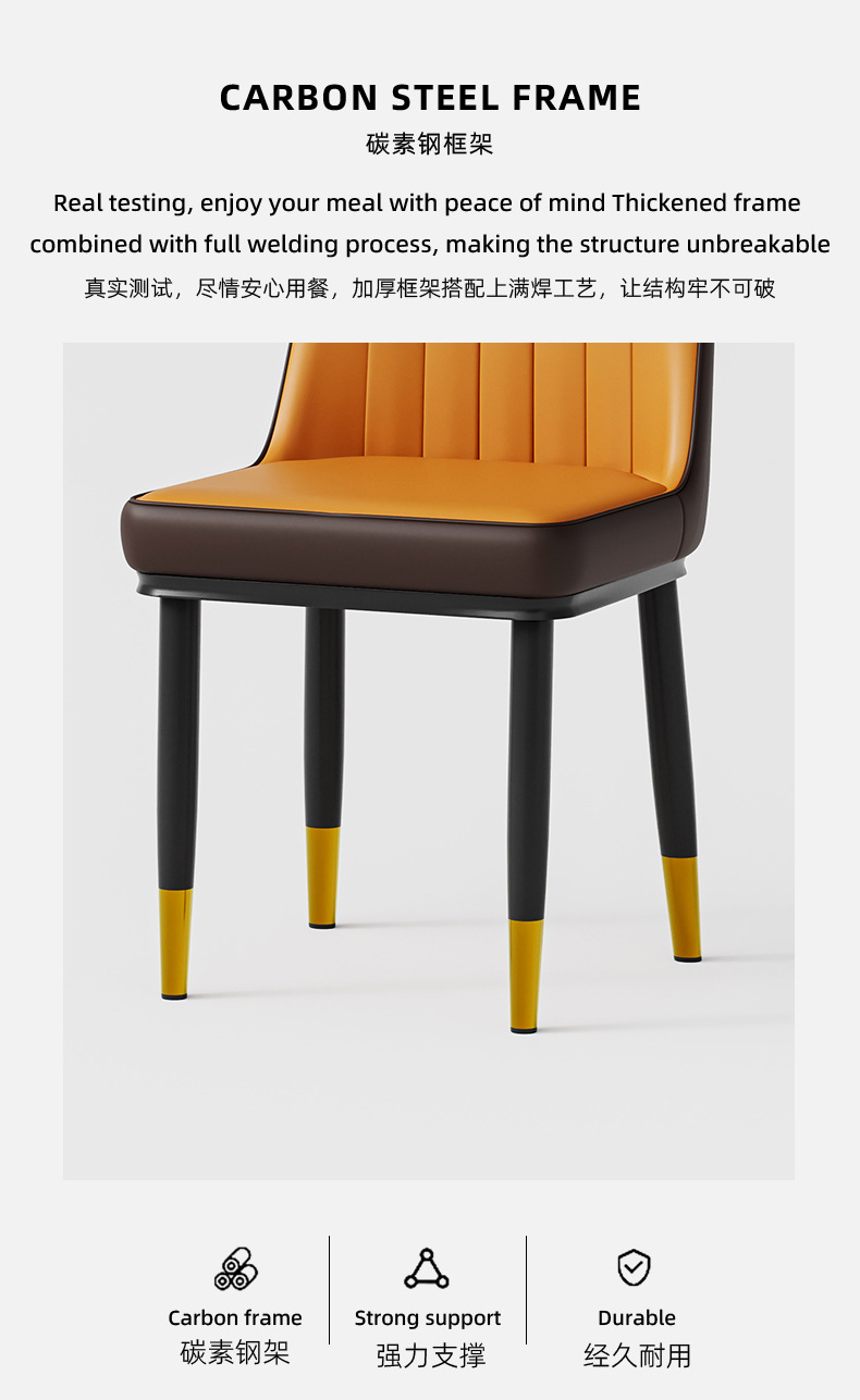 Light Luxury Dining Chair , Italian Light Luxury Dining Chair , Armchair Italian Light Luxury Dining Chair