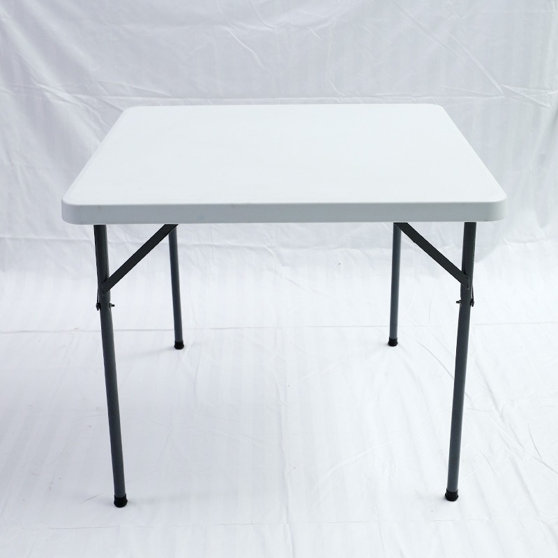 Plastic Table,Cheap Plastic Tables,Round Plastic Outdoor Table Modern Durable Waterproof Square Plastic Outdoor Dining Folding Table-Easy to Carry for Hotel Use