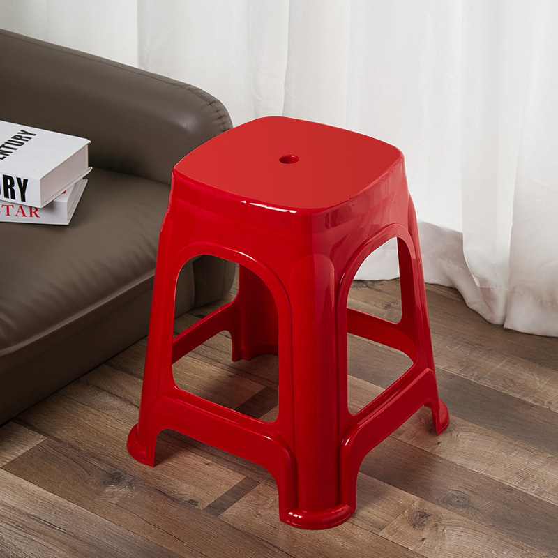 Chair Stool Plastic,Plastic Small Stool,Sitting Stool Plastic,Modern Portable Anti-Drop Plastic Chair Stool Household Stackable Ottomans for Bedroom School Warehouse Thickened Wholesalers
