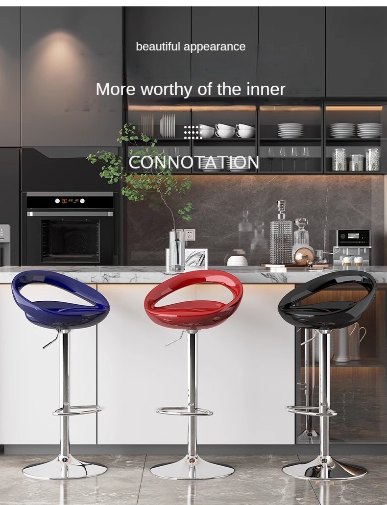 Wholesale High Leg Counter Stool With Rotation Customizable Colors Red Blue Burgundy For Bar Cafe,comfortable counter stools , High comfortable counter stools , High Comfortable Counter Stools Leg
