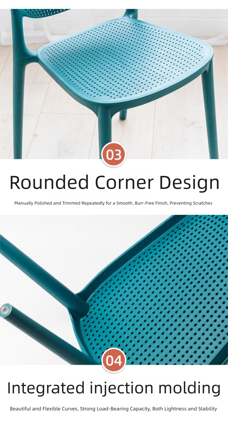 Plastic Dining Chair,Modern Plastic Dining Chairs,Plastic Dining Chairs Set of 4 Supplier Nordic Simple Plastic Dining Chair With Solid Seat for Living Room Balcony Cafe