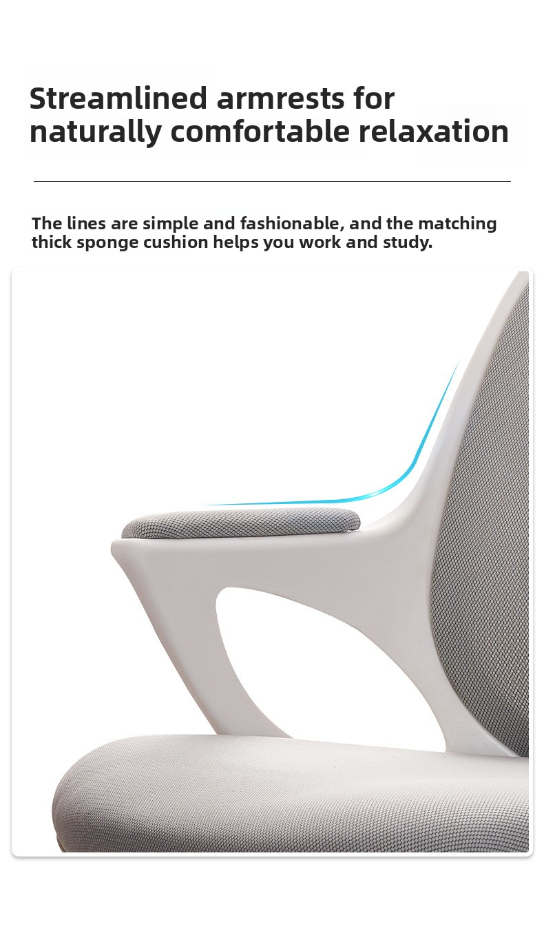 Office Chairs,Quality Office Chairs,Stylish Ergonomic Office Chair Supplier High Quality Gray Blue Office Chairs Mesh Material Comfortable Study Chair Seat with Fixed Arm