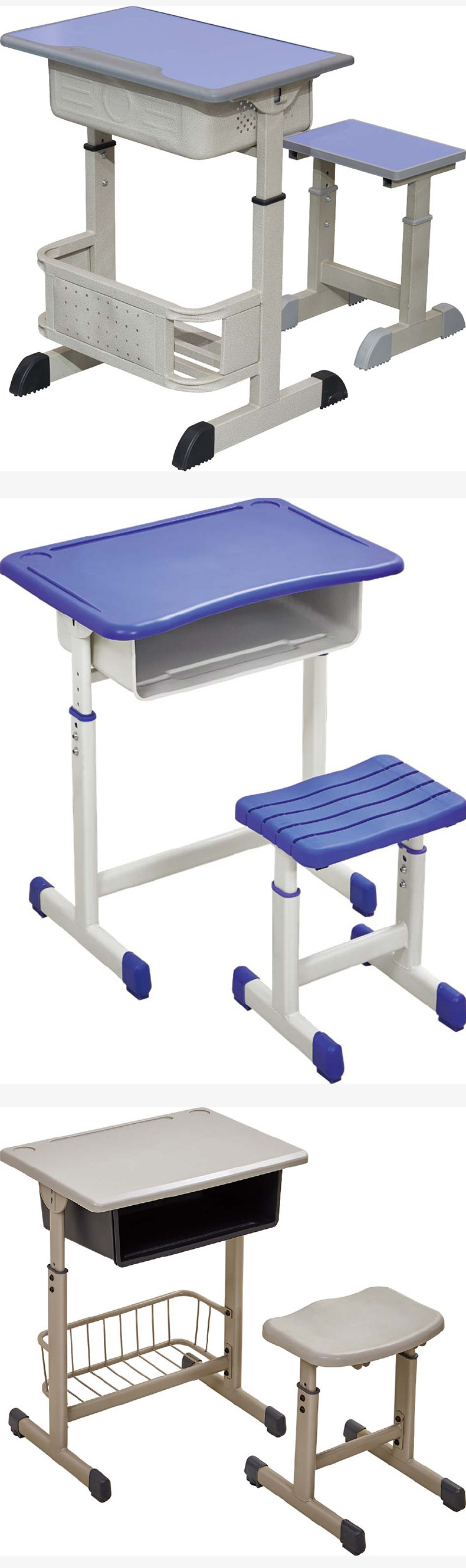 Student Desk and Chair,Classroom Desks and Chairs,Ergonomic Chair for Students Supplier Modern Primary and Secondary School Student Desk and Chair Set Classroom Furniture Adjustable Function